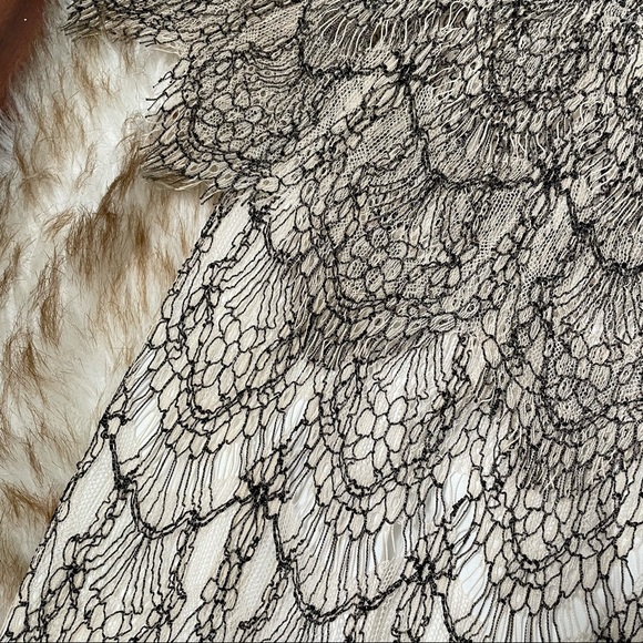 Scalloped lace off shoulder top - Picture 5 of 7